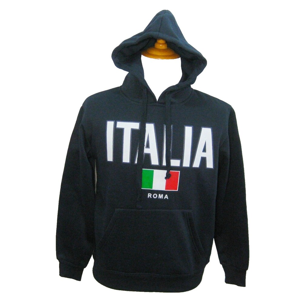 Rome ITALY Roma Italia Men's Size Medium Blue Athletic Hoodie Hooded Sweatshirt
